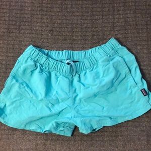 Patagonia teal shorts